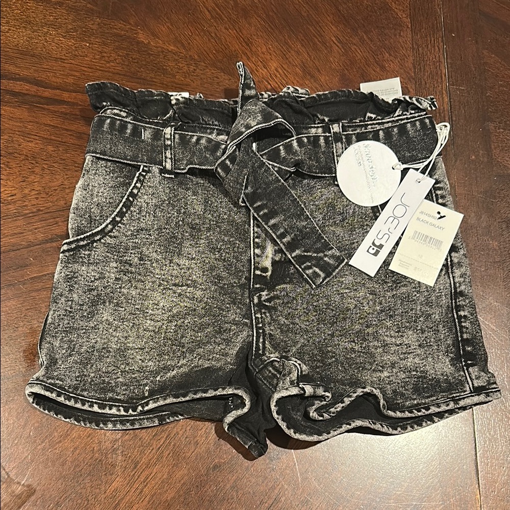 Joe's Jeans Girls' Gia Regular Fit Belted Denim Shorts